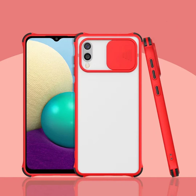 

Thin Frosted 2in1 Airbag Design Shockproof Skin Feeling Push Window TPU PC Cell Mobile Phone Cover Case For Oppo A11K