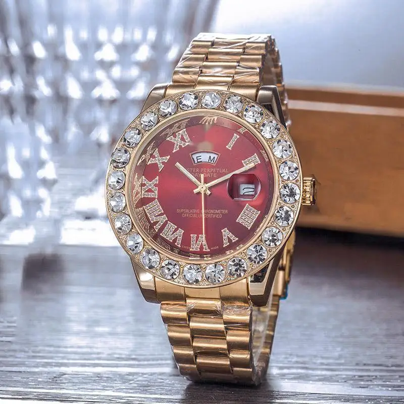 

Save20% Watch Iced Out Two Tone Watch Two Tone Diamond Watch