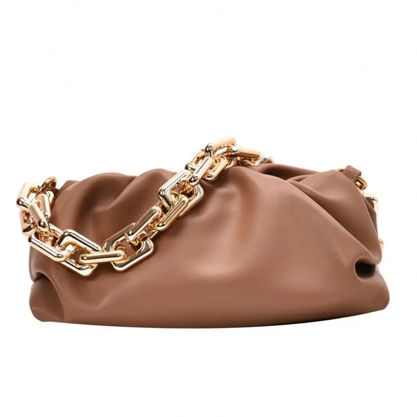 

MLKLxh Luxury Underarm Large Dumpling with Chain Acrylic Designer Bag Capacity Cloud Pu Women
