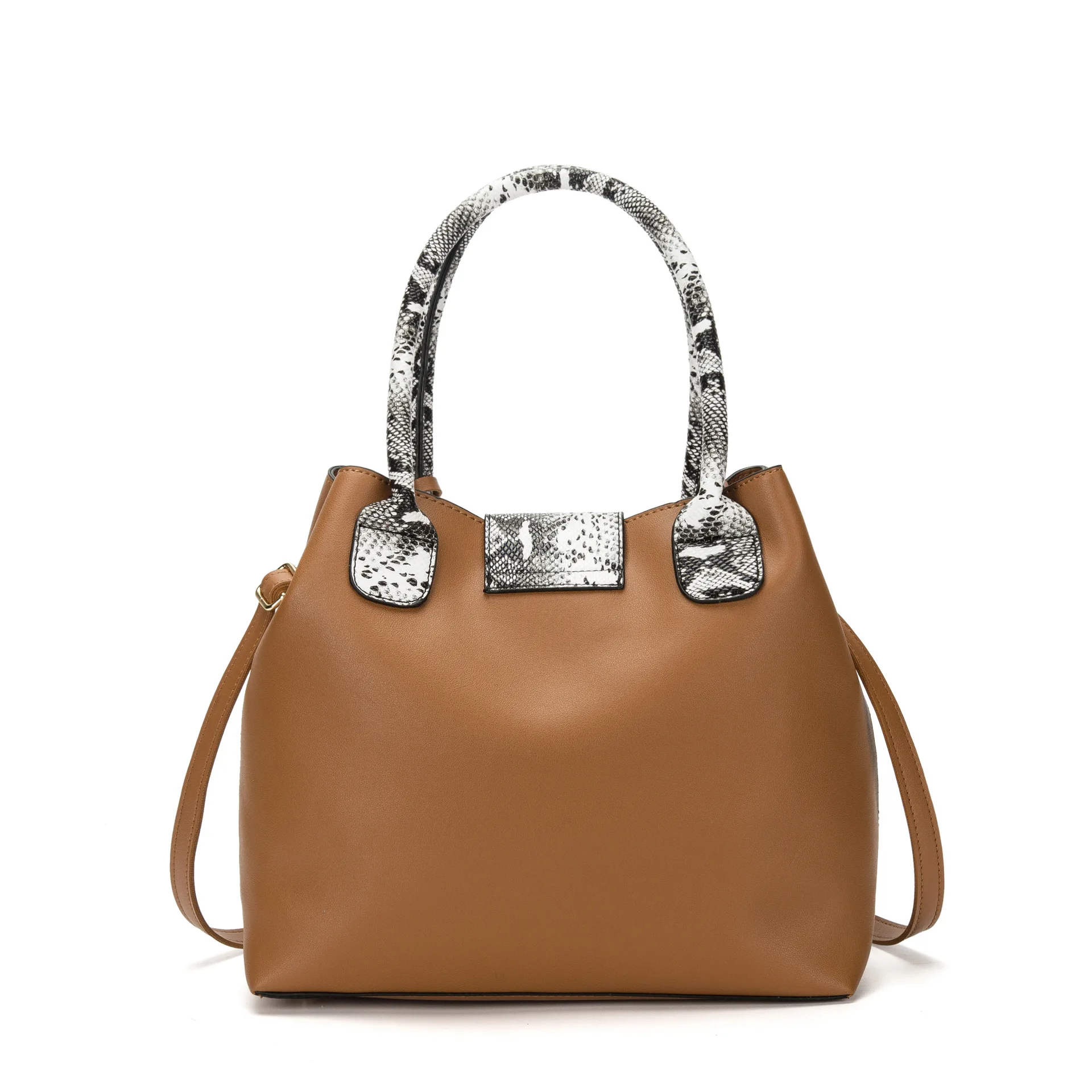 

Bag female new European and American fashion handbag cross-border three-piece PU trend handbag, 6 color