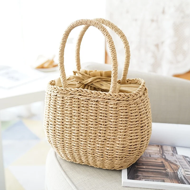 

Brand New Luxury Oversized Straw Bag With High Quality, Khaki