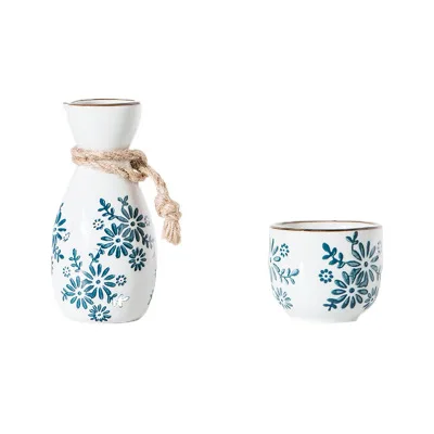 

Chinese Ceramic Liquor Glass Sake Retro Wine Gift Set