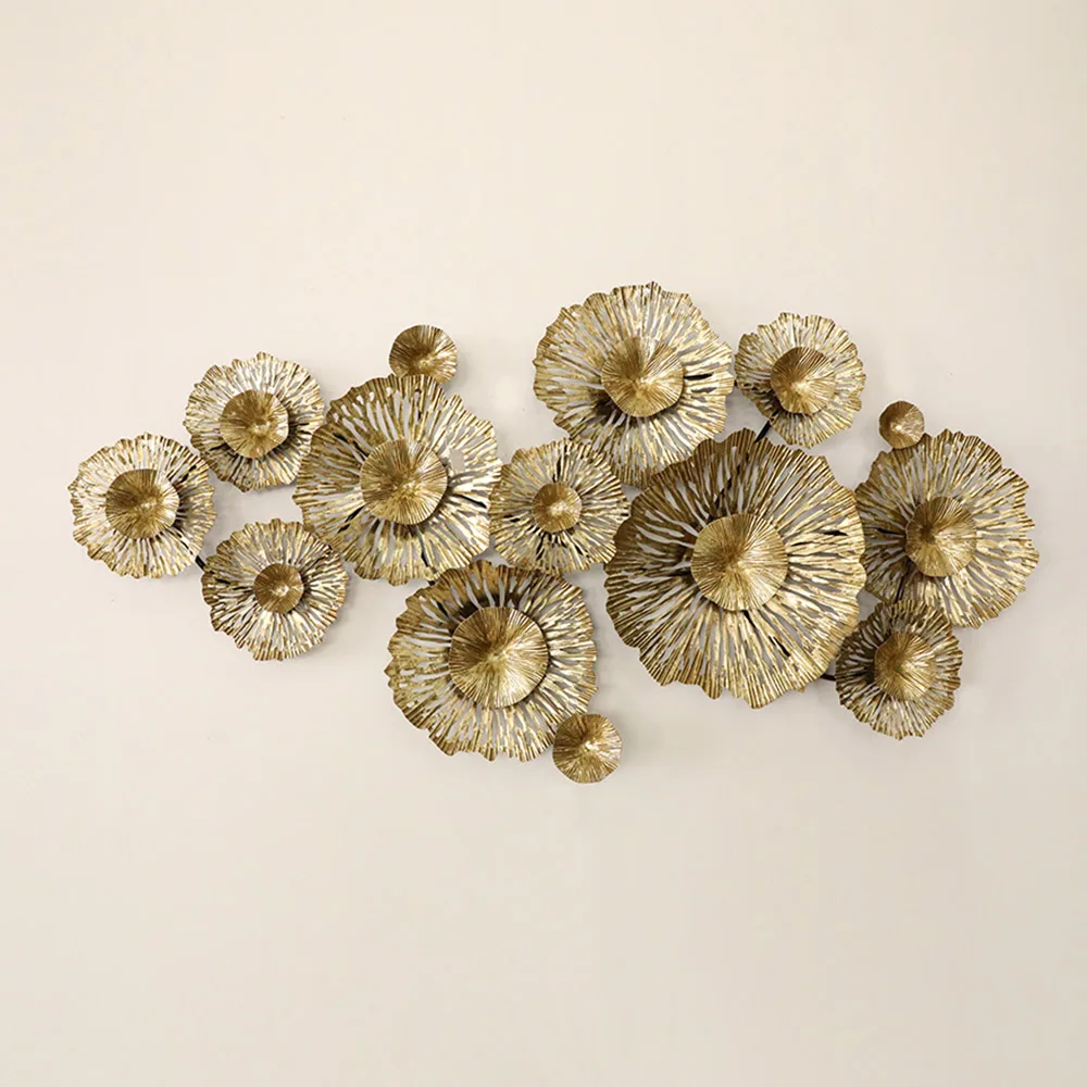 

Art God flower Metal Decoration Items metal wall decor for Home Decoration, Gold