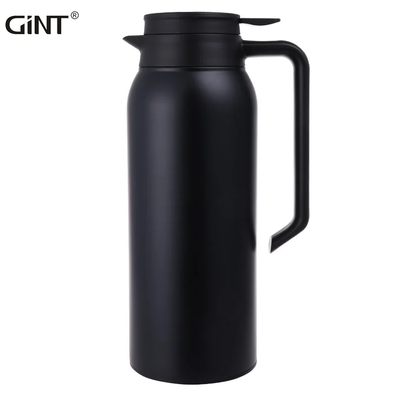 

2020 New Design High Quality Double Wall Whole Black Straight Coffee Pot