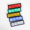 Wearable Pin Multi Color LED Name Badge Tag USB Programmable Mini Display With Scrolling Message