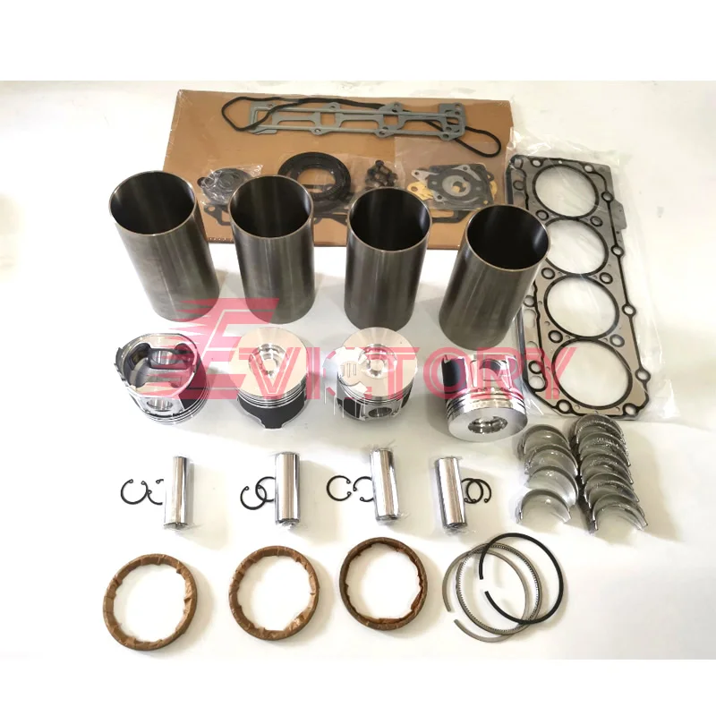 

For Yanmar 4TNV84 turbo 4TNV84T rebuild kit piston ring cylinder liner gasket bearing