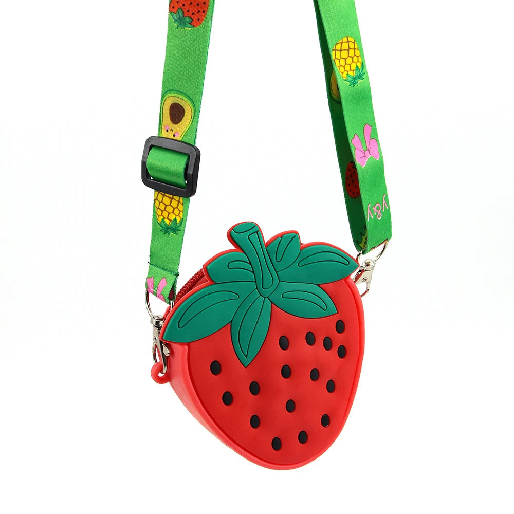 

Strawberry Purse Fidget Bag for Girls and Women Kawaii Messenger Bag, As show