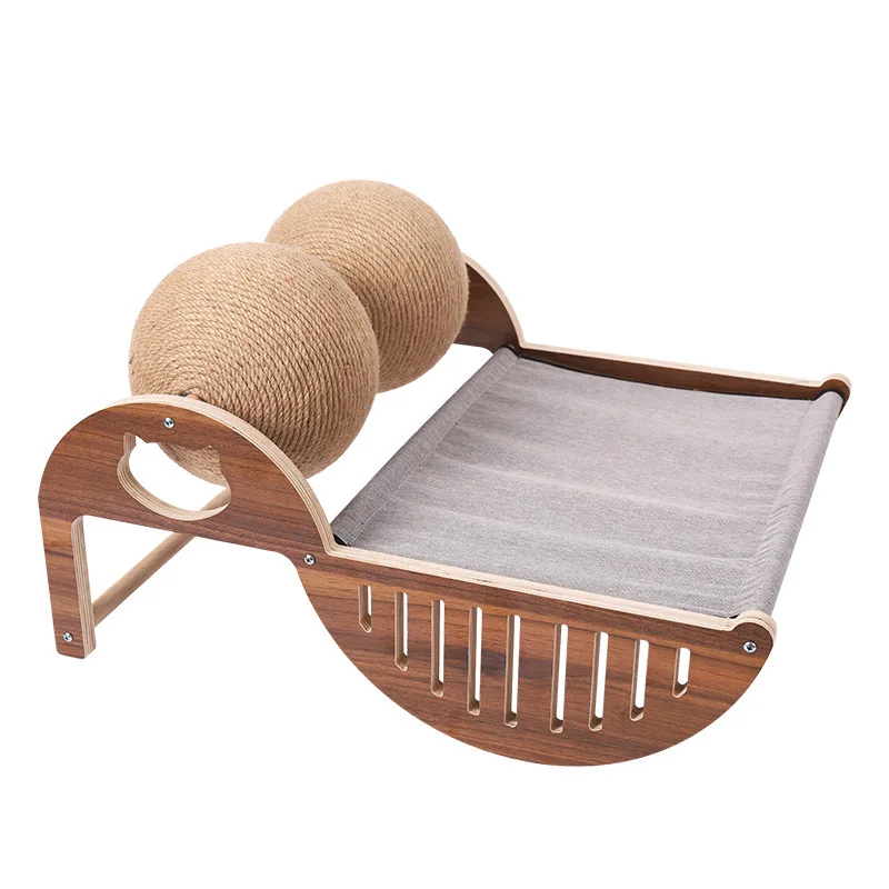 

Multifunction Play With Scratch Board Toy Bed Pet Fun Scratching Post Toy Comfortable And Durable Sisal Pet Bed, Photo color
