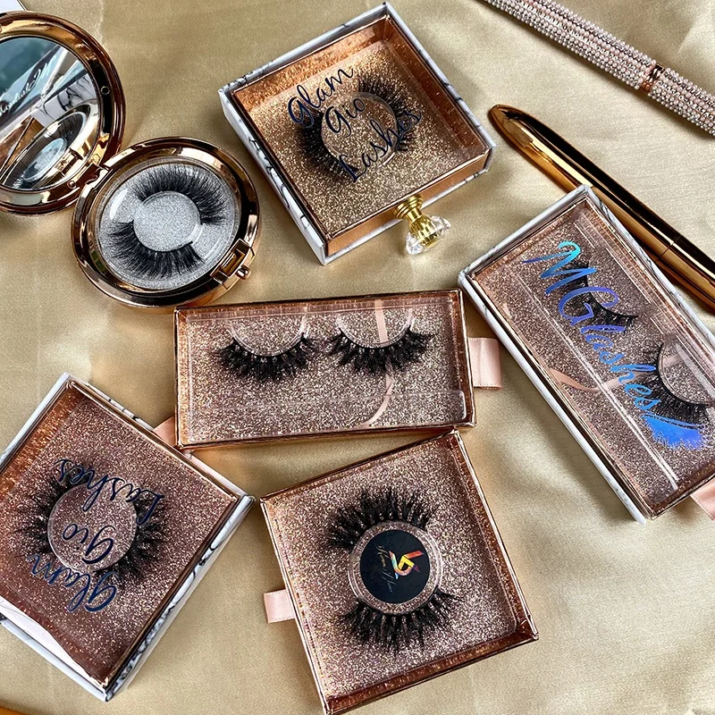 

2021 hot sale lasheswholesale vendor handmade cruelty free fake eyelashes private logo mink eyelashes and packging