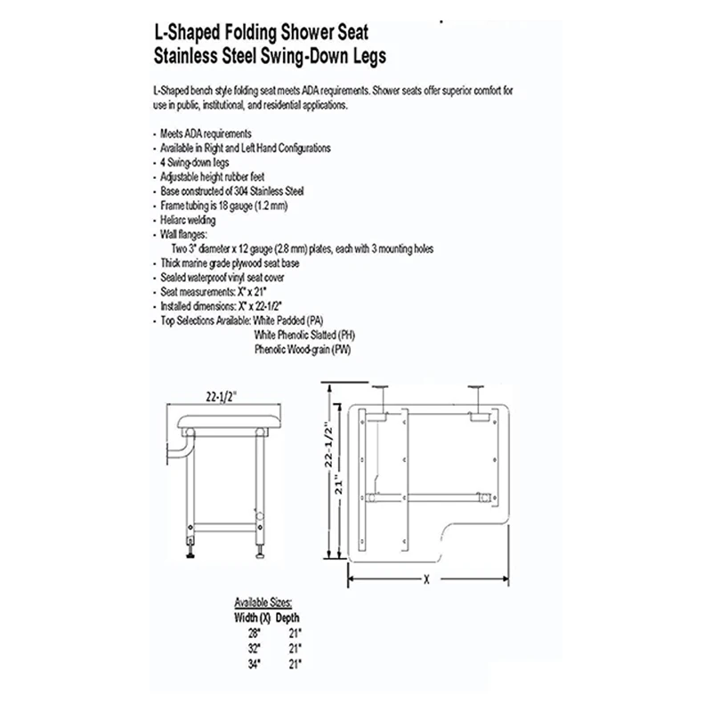 High Quality Bathroom Corner Shower Bench Seat Wall Mount Fold Buy