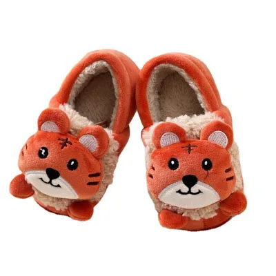 

Cartoon children baby cotton slippers winter indoor boys and girls home shoes, As picture