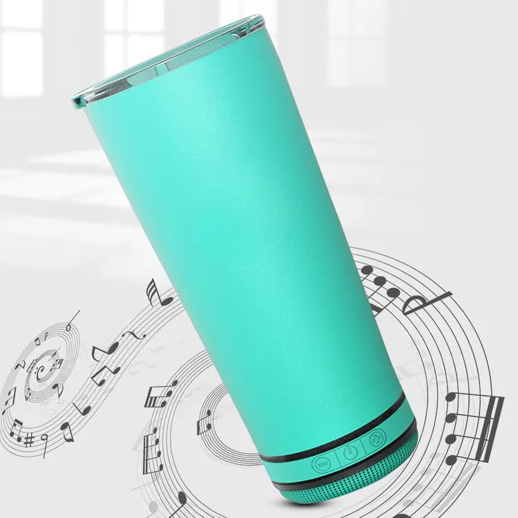 

Removable Rechargeable Blueteeth Speaker Play Blue tooth Tumbler with Wireless Speaker