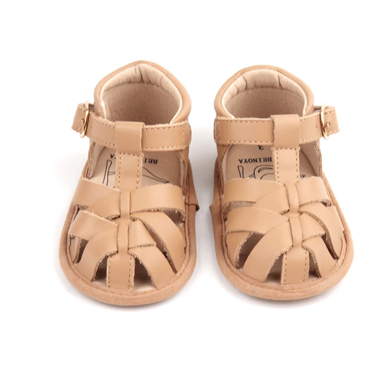 

Skidproof Fancy Shoes Small MOQ Wholesale Baby Leather Sandals