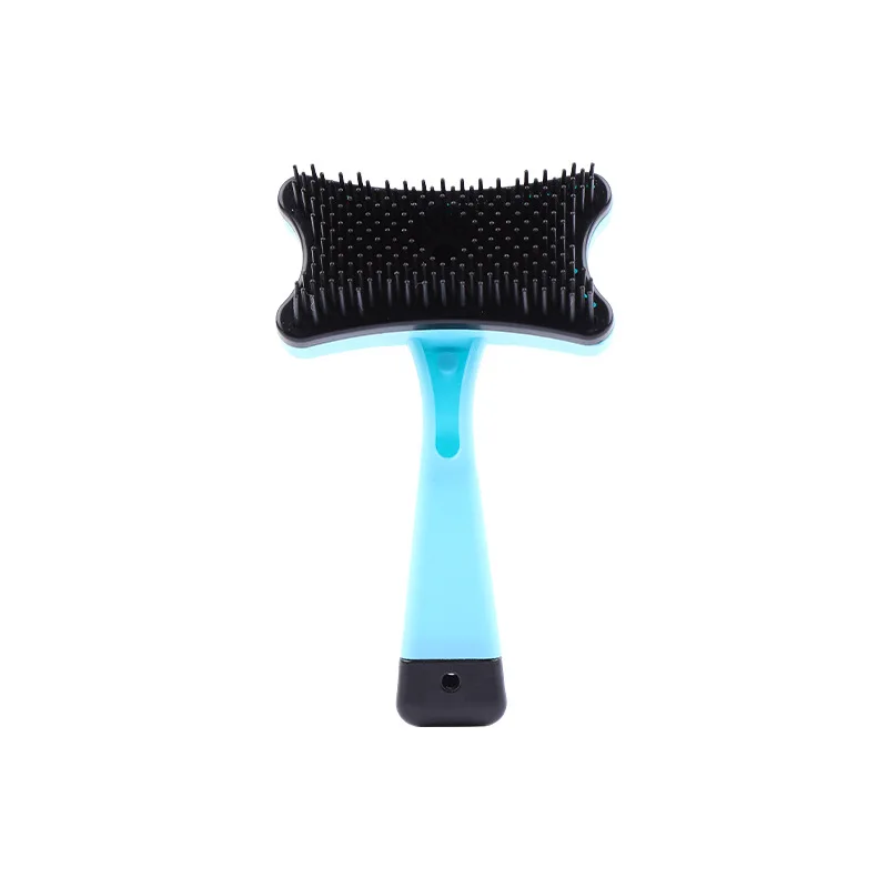 

Pet Combing Hair Removal Hair Removal Unblocking Clean Beauty Plastic Dog Flea Comb Pet Supplies, Blue