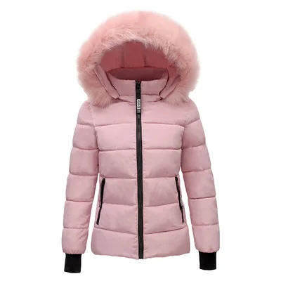 

2020 plus size winter ladies short down jacket large fur collar thickened coats for women, Many colors in stock