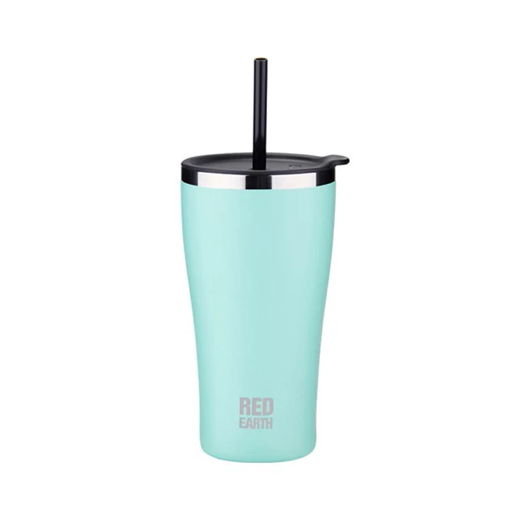 

GiNT 530ml New Style Double Wall 316SUS Insulated Water Bottle Portable Thermal Tumbler Cup with Straw, Customized colors acceptable