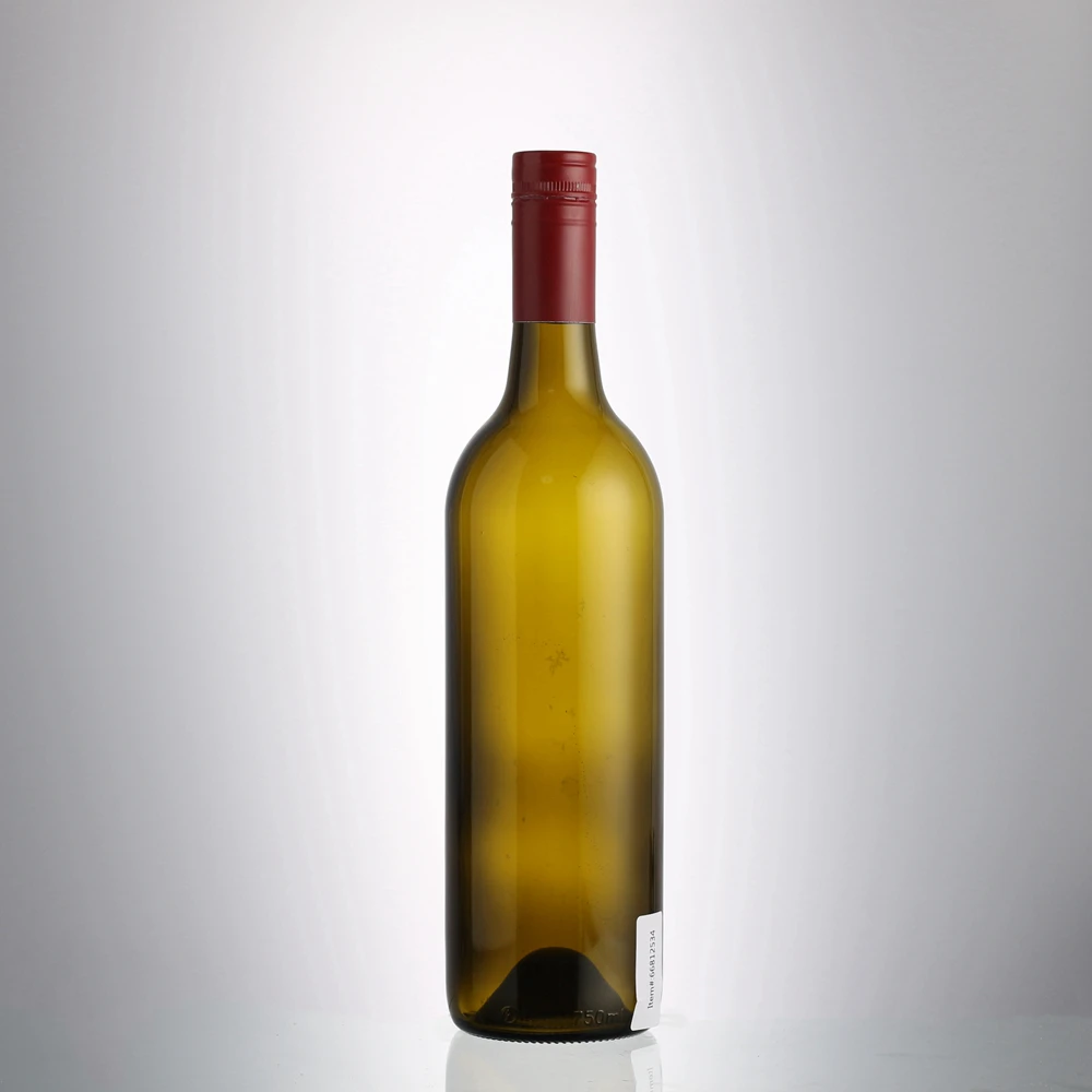 高品质 750毫升 75cl螺丝顶部波尔多绿色空葡萄酒玻璃瓶