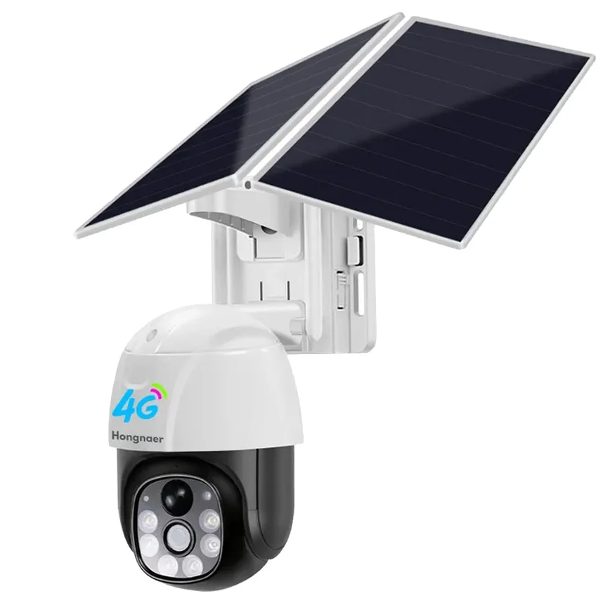 

4G 3MP V380 15w Solar Panel Build-in Battery Weatherproof PTZ Security Camera With Max 128G TF Card Camera