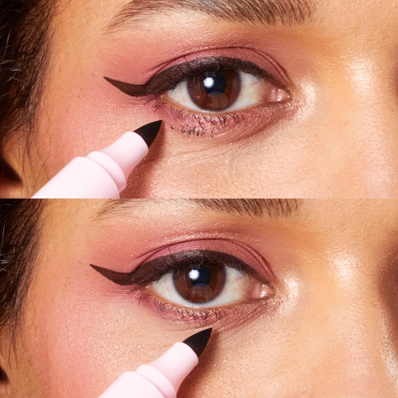

Tip Corrects Eyeliner Sharpness Brow Definition Mascara Smudging Lipstick Bleeds Micelles Remove Quick Fix Makeup Eraser Pen, Black, clear