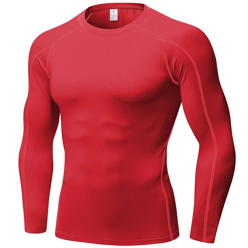 

Gym Wear High Quality Quick Dry For Men Long Sleeve T Shirt Fitness Clothing Compression Sports Wear