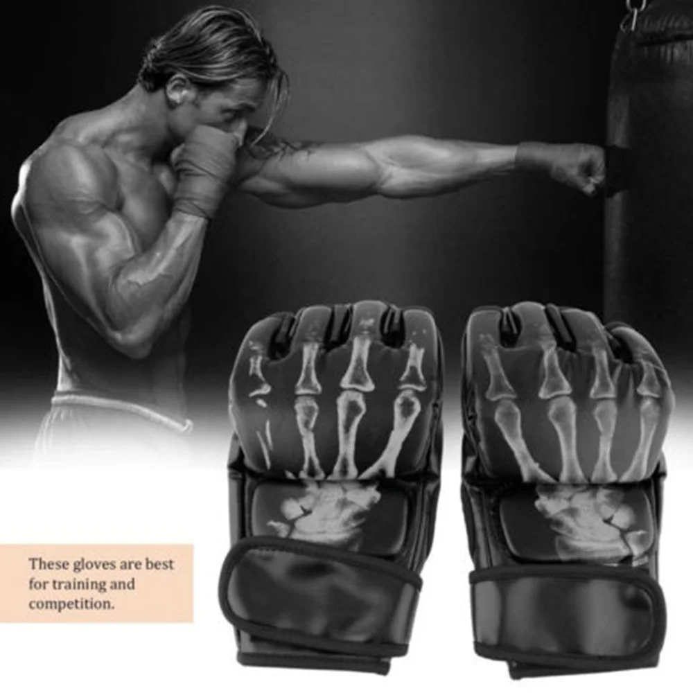 Boxing Mma Gloves Grappling Punching Bag Halffinger Gloves Training