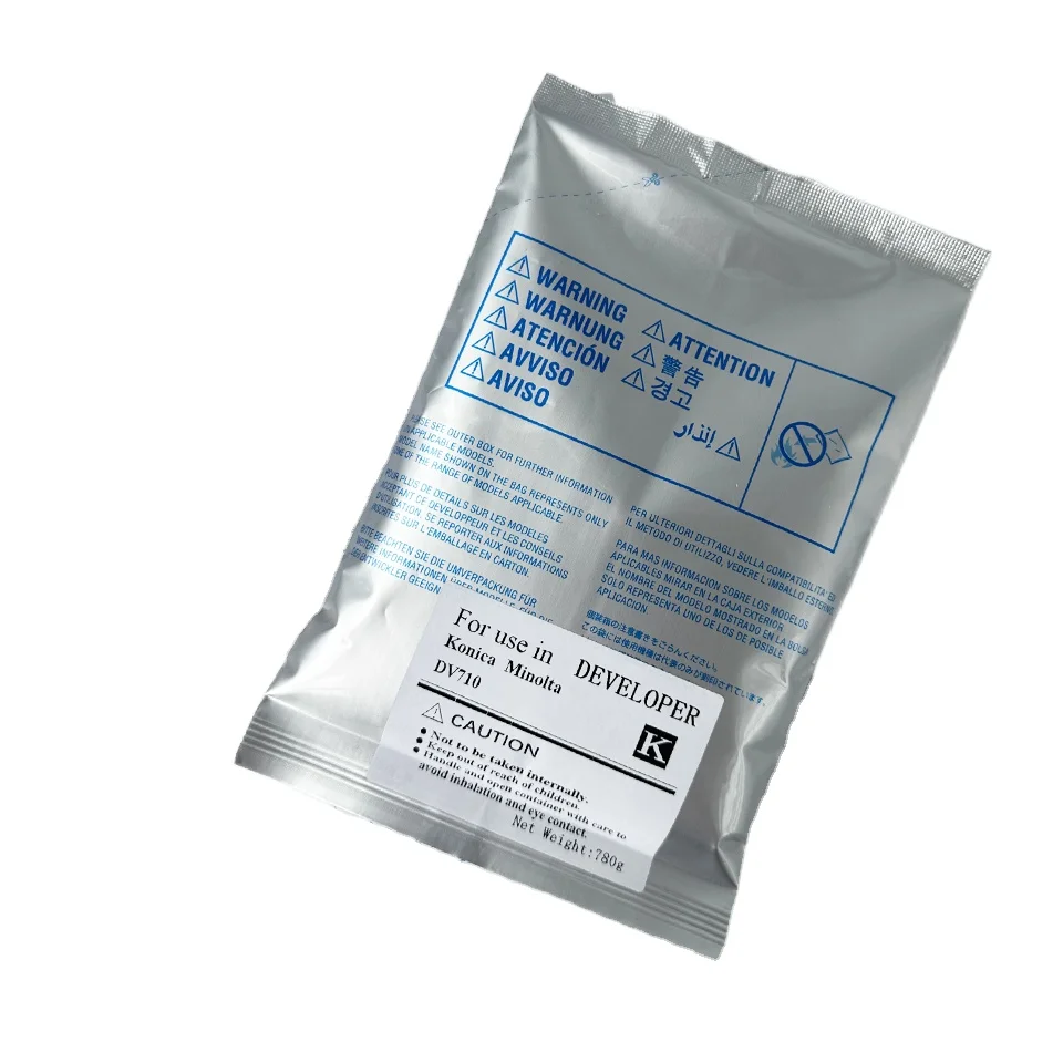 780g Black DV710 DV-710 Developer Powder for Konica Minolta Bizhub 7165/7155/7255/7272/650/750/7210/5510 Copier