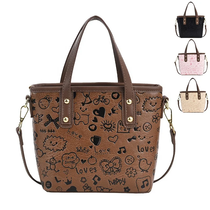 

Fashion Women Hand Bags Leather Luxury Bag Crossbody Shoulder Tote Bags With Custom Print