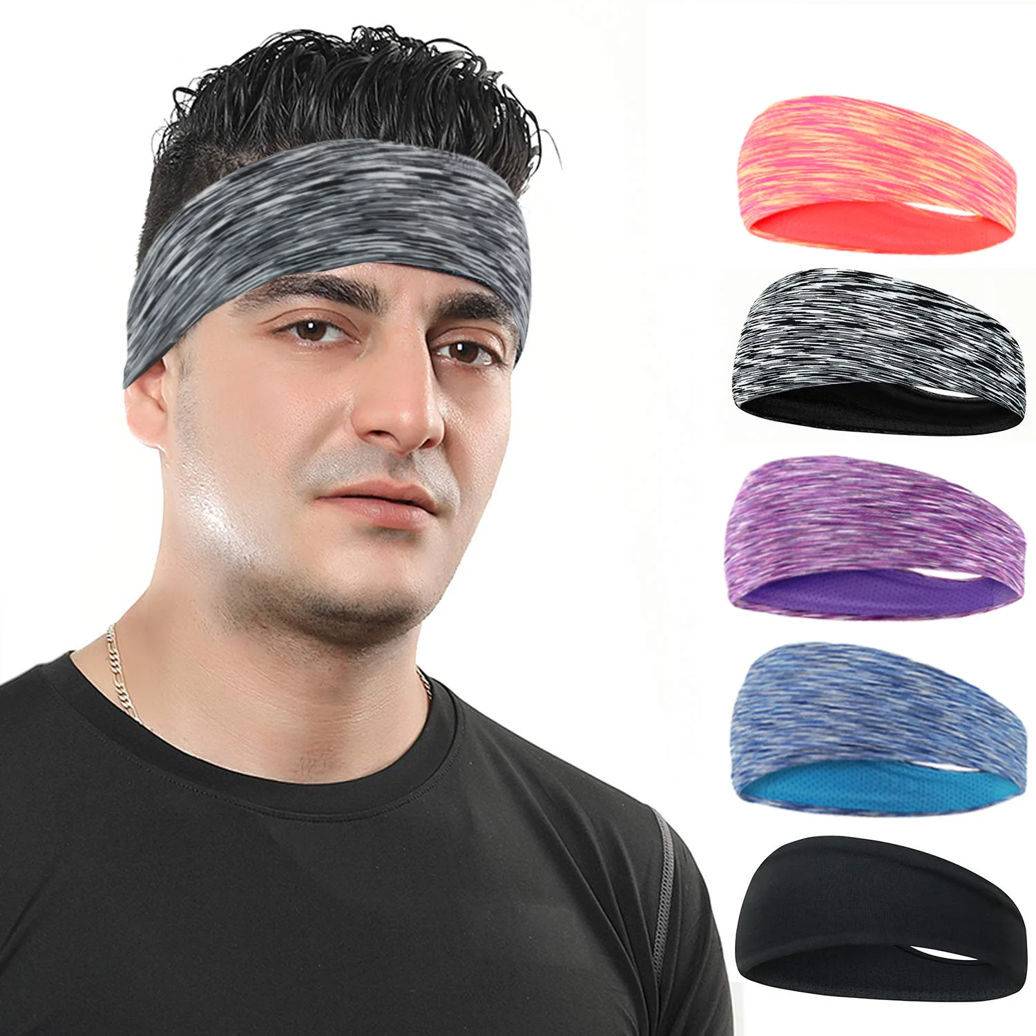 Unisex Soft Quick Dry Forehead Protection Running Fitness Yoga ...