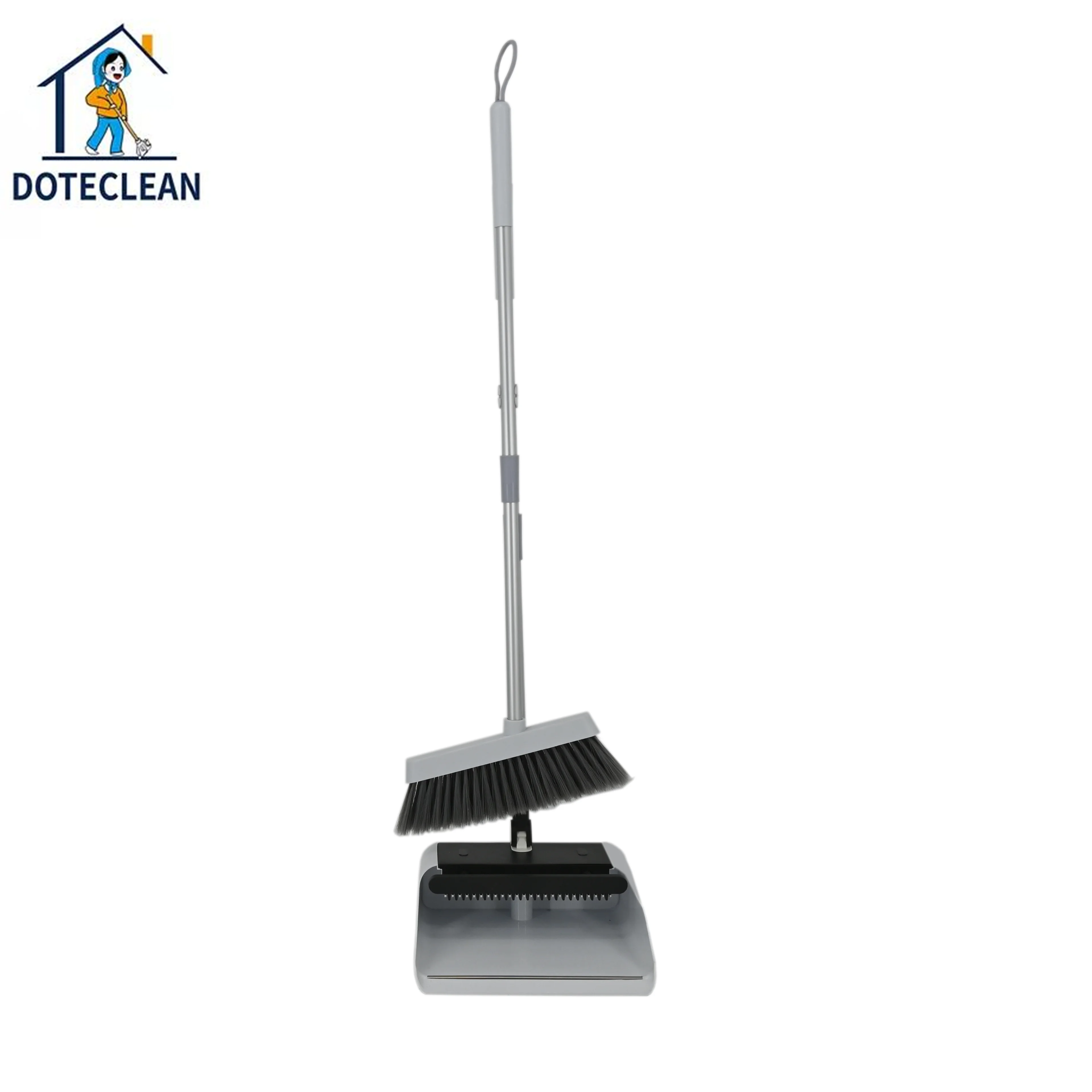 

2023 Hot selling new household automatic shrink cleaning tools and accessories Sweeping broom and dustpan combination