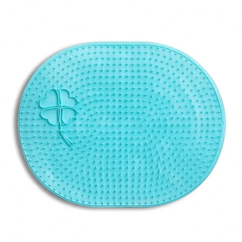 

Wash Foot Massage Cleaning Mat Silicone Strong Stick Round Non-slip Bathroom Anti Slip Massage Shower Foot Mat