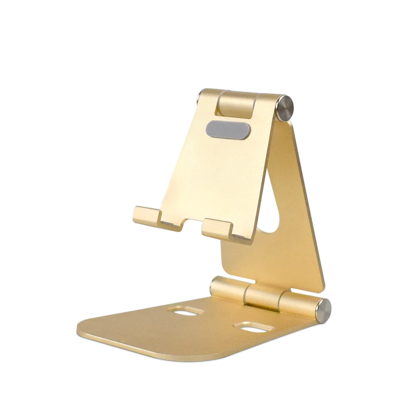 

Wholesale gifts cheap aluminum alloy mobile phone bracket desk mobile phone bracket hinge adjustable folding portable metal plat, Silver/golden/rose/black/red