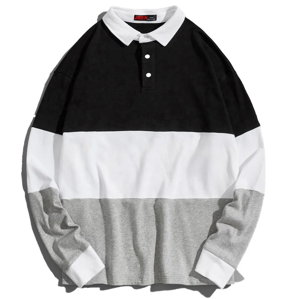 

Multicolor regular fit contrast collar button front drop shoulder 100% cotton polo t-shirts for men, Customized color