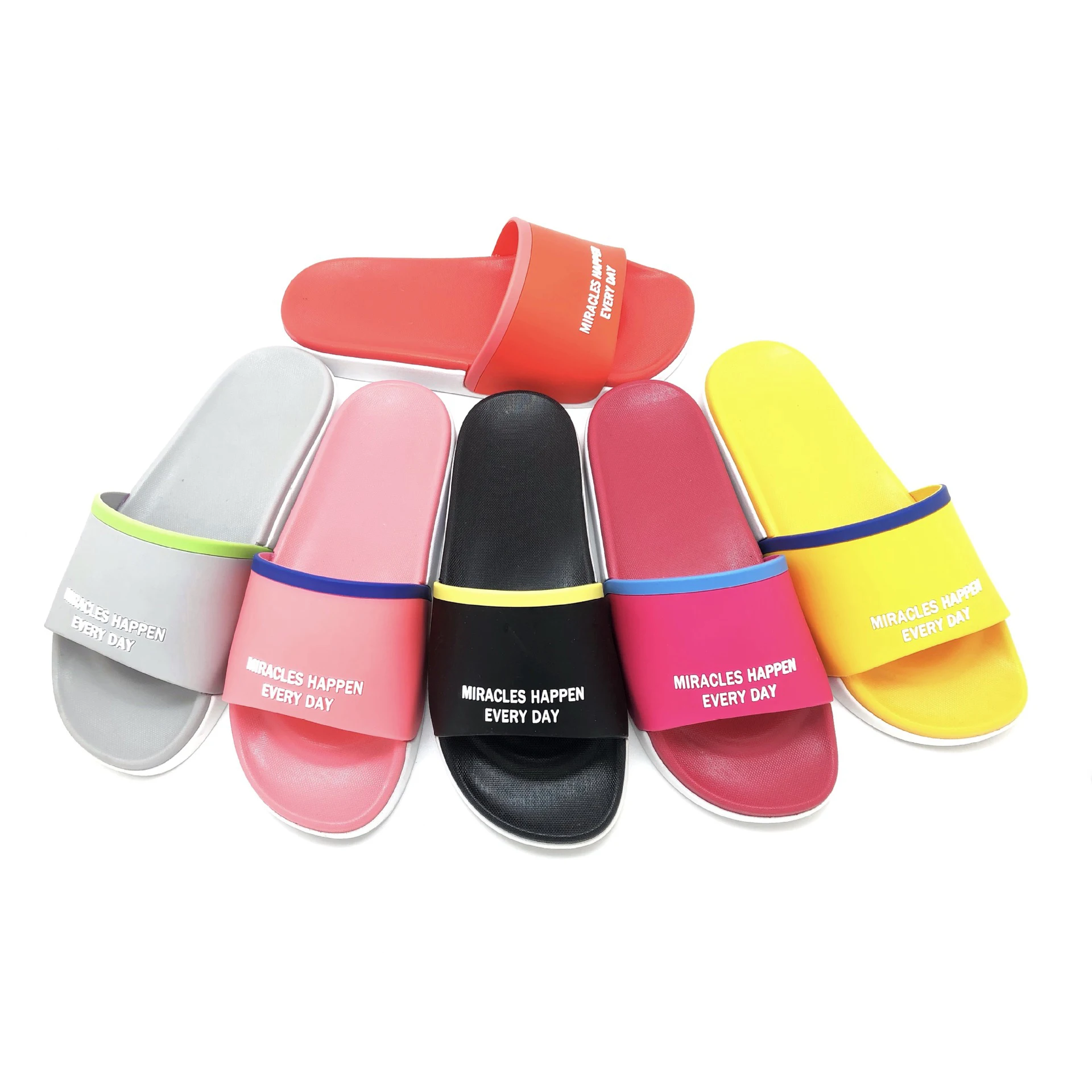 

Ladies Summer Outdoor Women Sandal PVC Platform slide slipper beach Slide PVC women's slippers, Black,grey,red,pink fushia and yellow