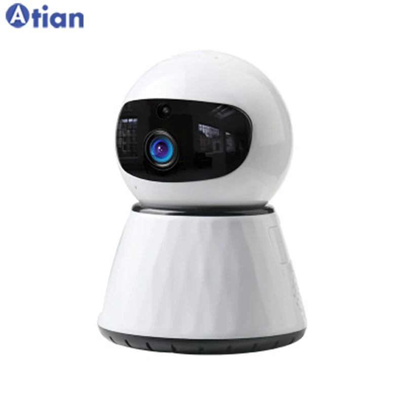 

50% Off New Design 360 Degree Panoramic Camera Tracking Smart Motation Home Wifi Wireless PTZ IP Spy Camera, White