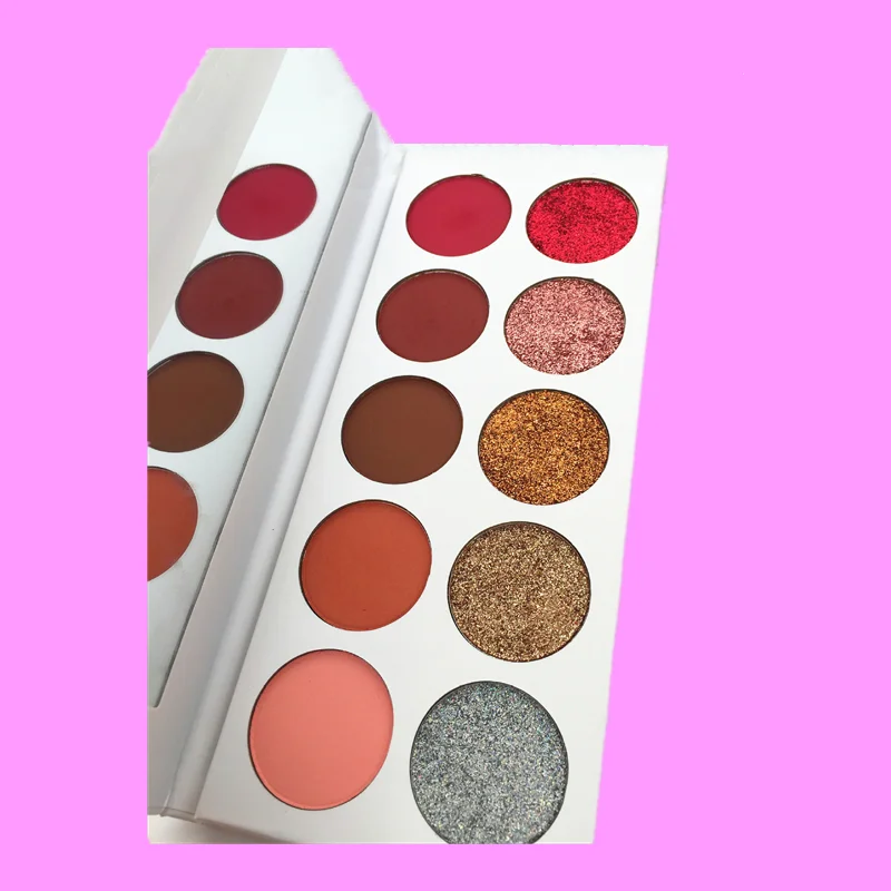 

Hot sale makeup 10 colors matte eyeshadow glitter eyeshadow palette
