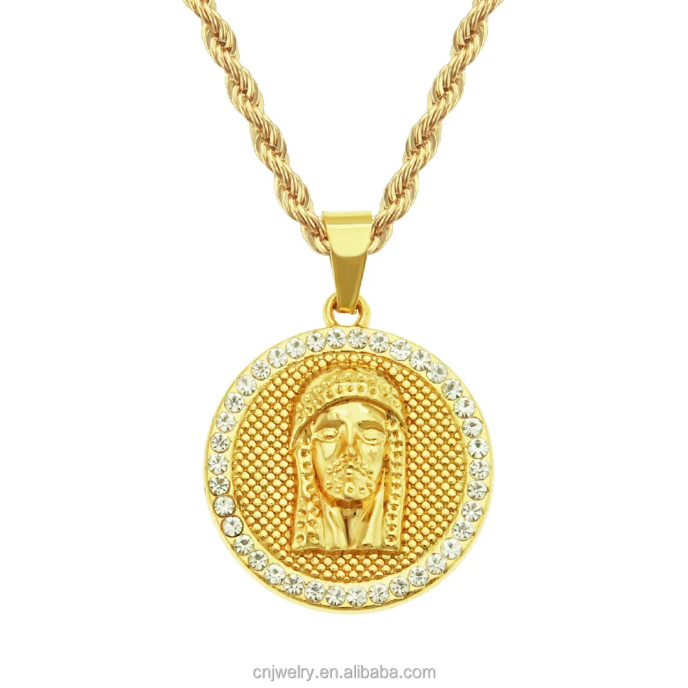 

High Quality Gold Plated Mens Cuban Link Promotional Arab avatar Arabic Necklace, Gold, silver or custom made