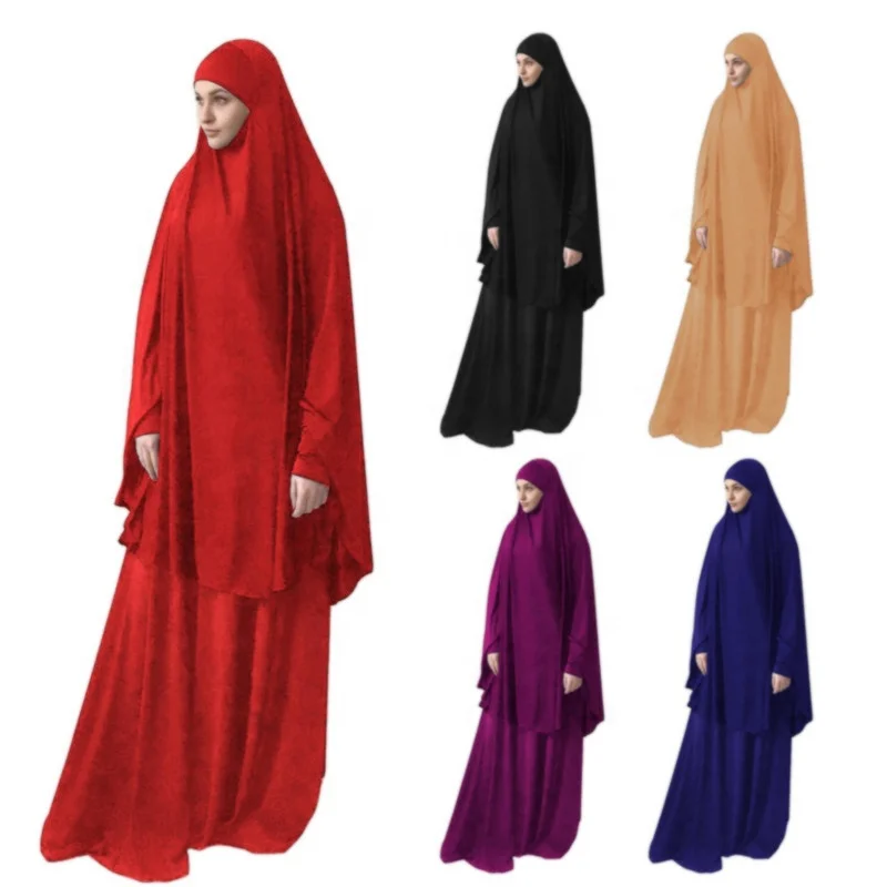 

Islamic Clothing saudi jilbab 2 pieces Prayer Robe Hijab Abaya Muslim Dubai Islamic Clothing for women, Picture