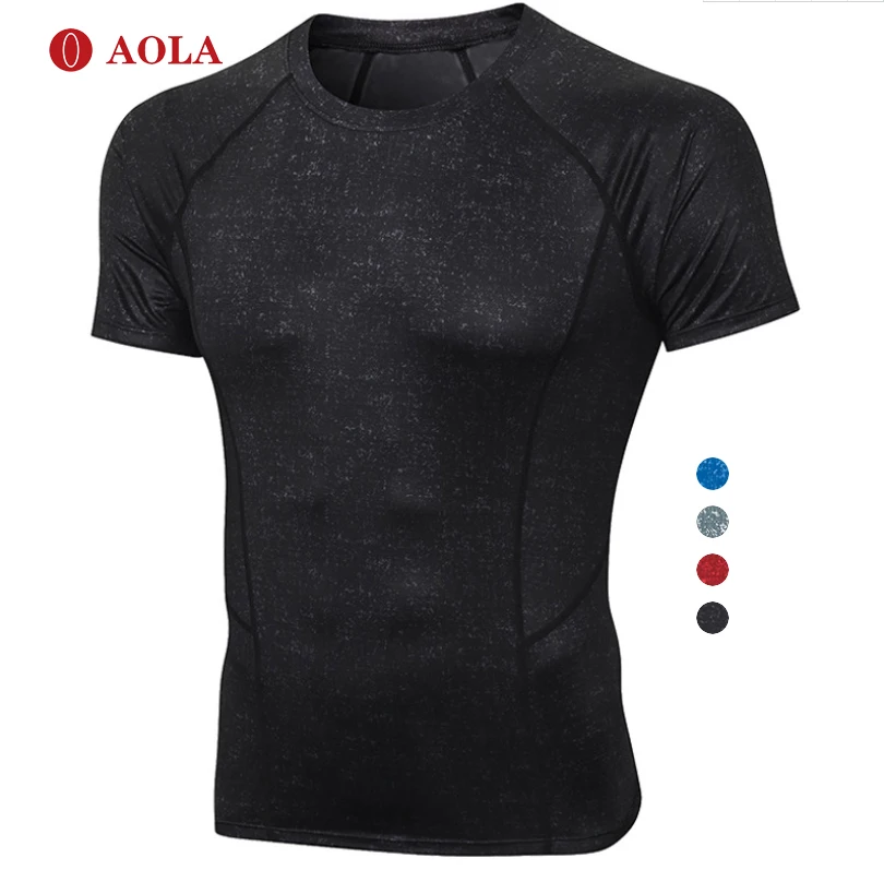 

AOLA 2020 Crop Sellers Active Wear Black Workout Fitness Clothing Clothes Dropshipping Gym Top Men, Picture showed