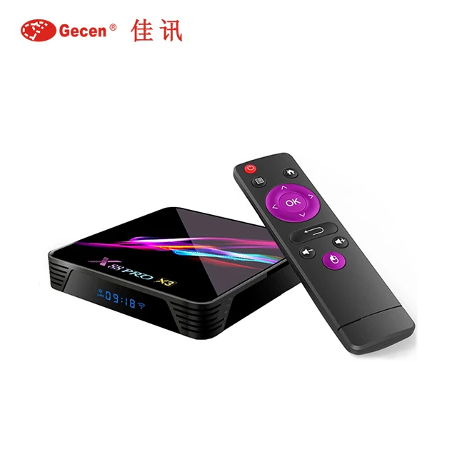 

X88 PRO x3 TV BOX Android Tv Box 9.0 Amlogic S905X3 Quad Core 4GB 64GB 2.4G&5G Wifi 1000M 8K Set top box Smart Media player