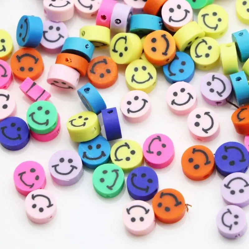 
Assorted Mixed Polymer Clay Flowers Beads 10mm Floral Shaped Beads Jewelry Decoration Necklace Designs 