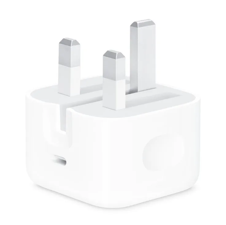 

original quality 3pin 20w usb-c power adapter uk for iphone 12 apple, White /black