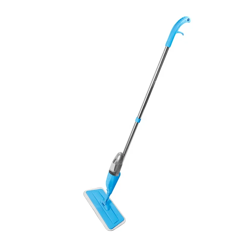 

Super Sale for Newest Microfiber Spray Mop Painting Steel Handle and Recycle PP, Blue gray