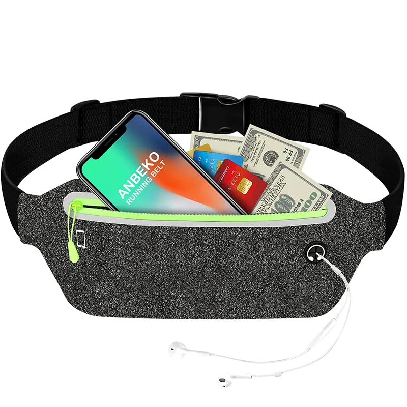 

High Elastic Waistband Fanny Packs Custom Men Waist Bag Outdoor Running Belt Elastic Waist Pack Bags With Phone Pocket, Multi color optional or customized