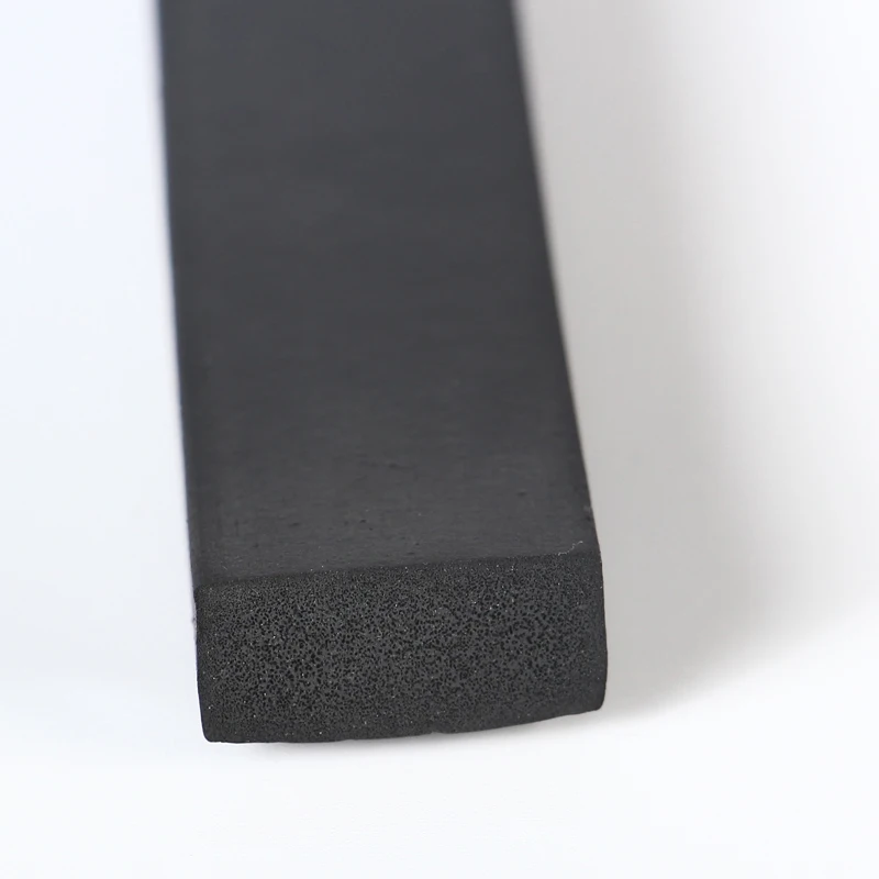 Custom Epdm Foam Rubber Black Rectangular Seal Strip Buy Rubber
