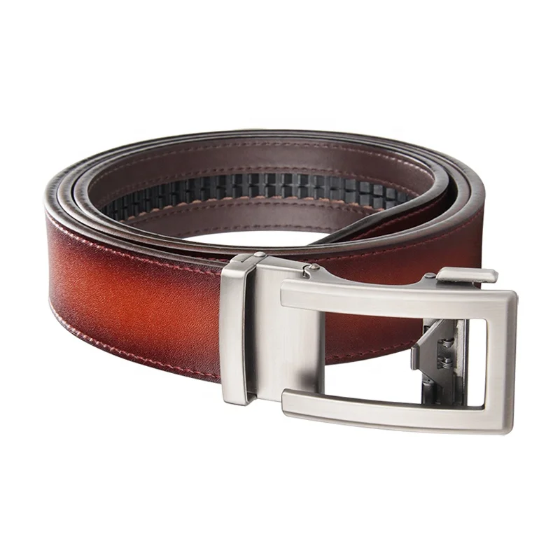 

Free Shipping Decorative Men's Ratchet Dress Belts with Automatic Belt Buckle 35mm