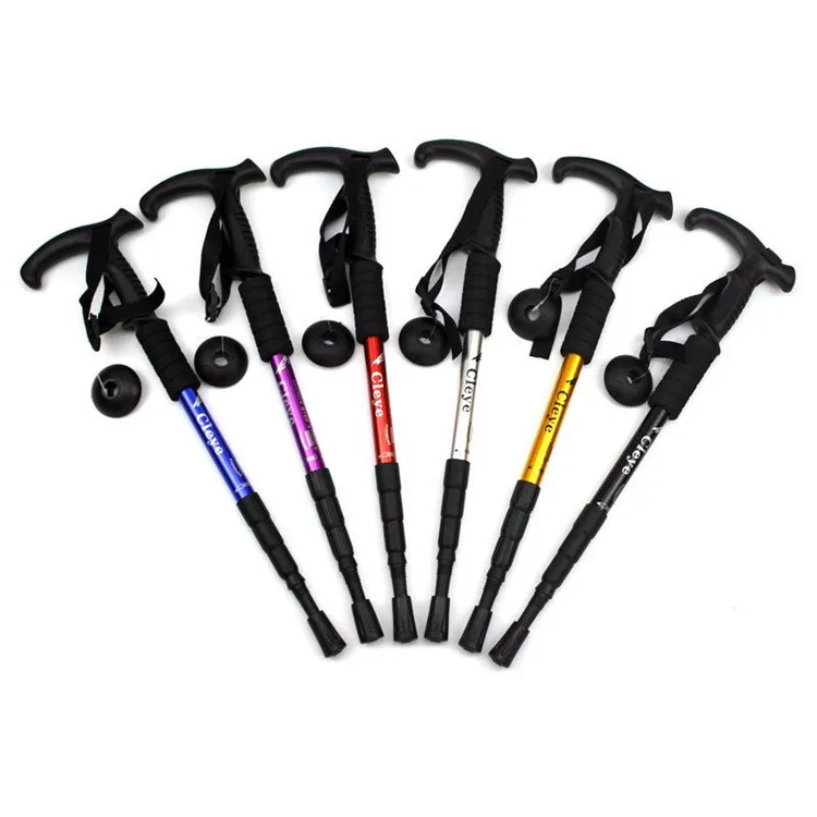 

Collapsible Anti-Slip Durable Lightweight Trekking Poles for Climbing, Red, blue, black, silver, purple, golden