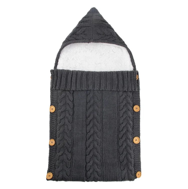 

Newborn Baby Swaddle Warm Blanket Fleece Stroller Wrap Nap Plus Velvet Thick Knit Sleeping Bag Sleep Sack Stroller