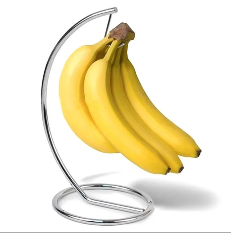 

Banana Holder Modern Banana Hanger Tree Stand Hook for Kitchen Countertop, Satin Nickel Stand, Custom color