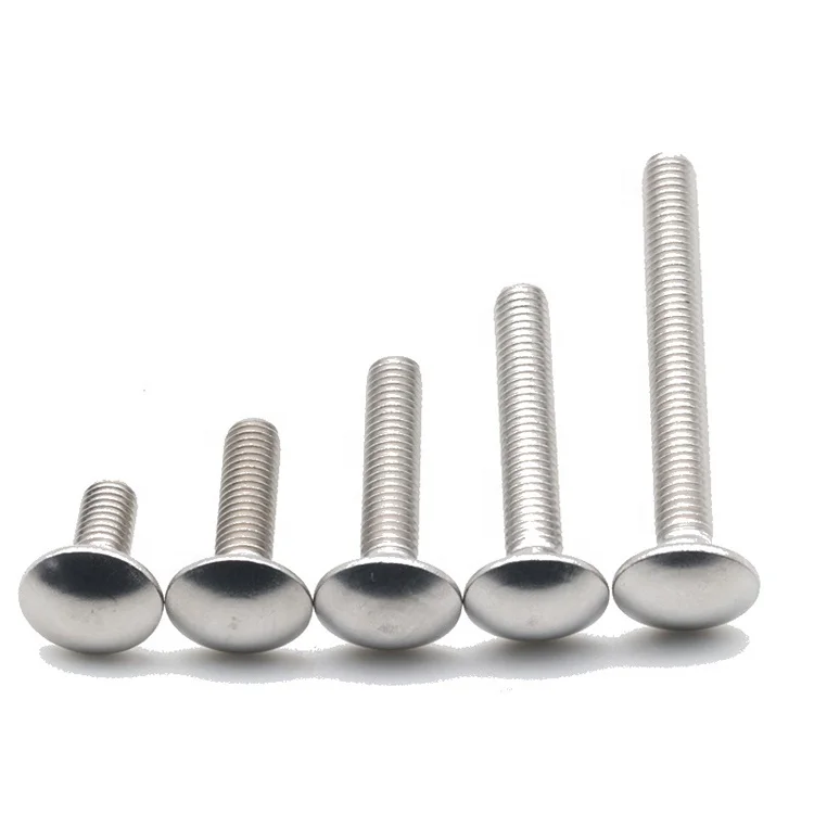 
DIN 603 Round Head Square Neck Carriage Bolt Carbon Steel Stainless Steel 