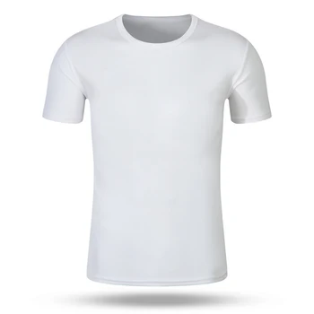 Quick Drying Polyester T Shirts For Sublimation Print Logo O-neck Plain ...